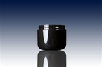 Bottles, Jars and Tubes: 4 oz 70mm black round base double wall jars - Sample