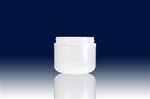 Bottles, Jars and Tubes: 4 oz 70mm clarified round base double wall jars - Sample