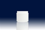Bottles, Jars and Tubes: 4 oz70mm white straight base double wall jars - Sample