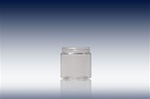 4 oz / 125 ml 58-400 clear polyethylene terephthalate (PET) Wide Mouth Jars- Sample -Product Code: 4J58PET-C-Sample