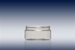 Bottles Jars and Tubes: 8 oz 89-400 clear PET wide mouth blow molded jars