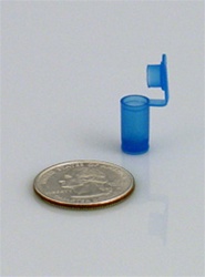 Bottles, Jars and Tubes: Polyvials EP539-BAS ESD Hinged-Lid Lab Vials - 0.13ml