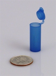 Bottles, Jars and Tubes: Polyvials EP2100-BAS ESD Hinged-Lid Lab Vials - 2.07ml