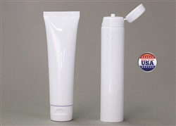 Bottles Jars and Tubes: Tubes on Demand White 2 oz. LDPE Tube with Flip-top Cap - Sample