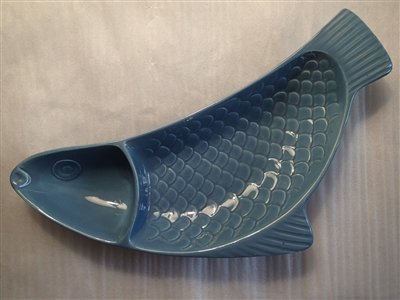 Chip & Dip, Fish Shape-Metlox Pescado-Blue