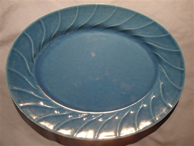 Large Oval Platter-Sky Blue-Metlox 1942