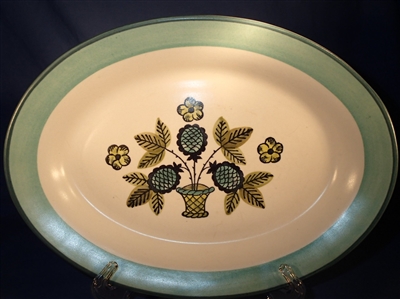 Medium Oval Platter #160-Blueberry Provincial