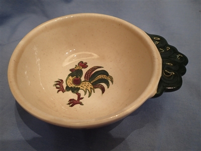 Lug Soup Bowl California Provincial Green Rooster