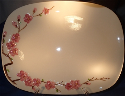 Platter-Large Oval #2217 Calif Peach Blossom