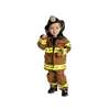 FIRE FIGHTER SUIT TAN KIDS COSTUME - LARGE