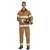 FIRE FIGHTER TAN ADULT COSTUME - LARGE