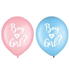 Big Reveal Gender Reveal 12 Inch Latex Balloons - 15 Count