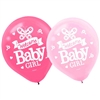 Welcome Little One Girl Latex Balloons