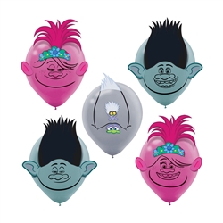 Trolls World Tour Latex Balloons