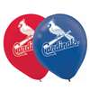 CARDINALS LATEX BALLOONS - 6 PACK