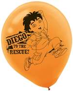 Diego'S Biggest Rescue 12in Latex Balloons