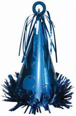 BLUE PARTY HAT BALLOON WEIGHT