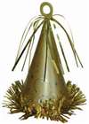 GOLD PARTY HAT BALLOON WEIGHT