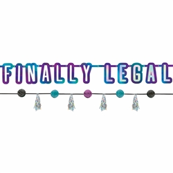 Finally 21, Finally Legal Letter Banner Kit