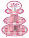 1ST BIRTHDAY GIRL CUPCAKE STAND