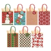 CHRISTMAS KRAFT SMALL  GIFT BAGS MULTI PACK