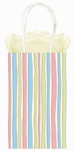 VANILLA STRIPE CUB BAG