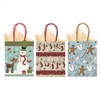 CHRISTMAS KRAFT LARGE GIFT BAGS MULTI PACK