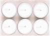 White Tea Lite Candles Multi Pack - 6 Count