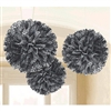 Black and White Scroll Fluffy Decorations