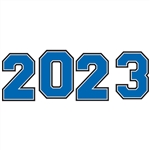 2023 Giant Year Numbers Yard Stake - Blue