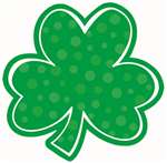 Shamrock With Dots 8 inch Cutout