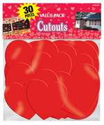 Heart Cutouts Value Pack 30 Count