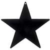 BLACK FOIL STAR CUTOUT - 5 inches