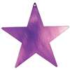 PURPLE FOIL STAR CUTOUT - 5 inches