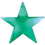 GREEN FOIL STAR CUTOUT - 9