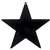 BLACK FOIL STAR CUTOUT - 9