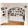 Grad Mega Pack Cutouts Decorations - Black, Silver and Gold