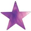 PURPLE FOIL STARS CUTOUTS - 12