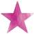 CERISE FOIL STARS CUTOUTS - 12