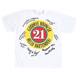 21ST BIRTHDAY AUTOGRAPH T-SHIRT