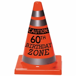 60th Birthday Construction Cone