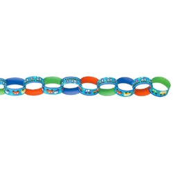 All Aboard Boy Printed Paper Chain Link Garland