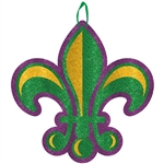 Fleur De Lis Glitter Value Sign