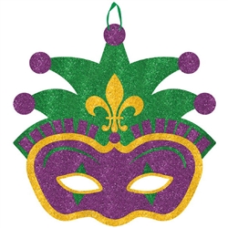 Jester Mask Glitter Value Sign