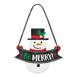 Snowman Be Merry Mini Sign