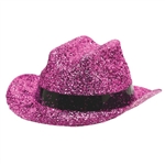 Pink Glitter Mini Cowboy Hat