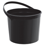 Plastic Bucket With Handle - Black