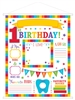 First Birthday Rainbow Milestone Sign