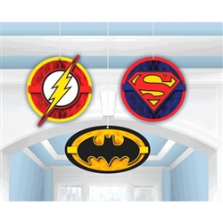 Justice League Honeycomb Hanging Decorations