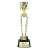 Best Costume Skeleton Plastic Trophy